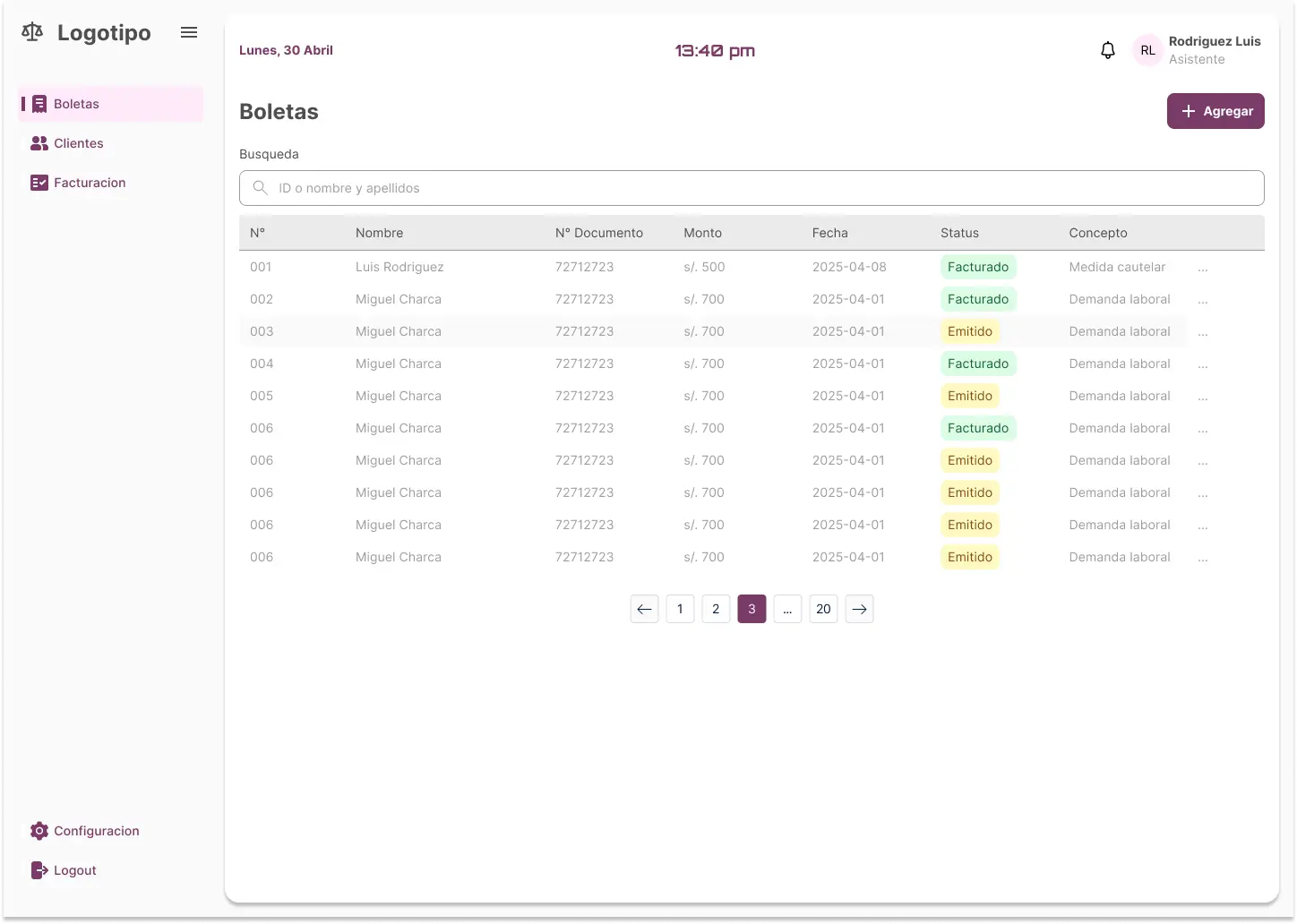 App Dashboard